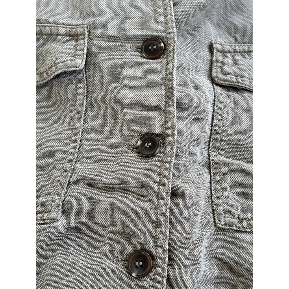 C&C California Short-Sleeve Belted Jumpsuit Linen Women's Small Utility Gorpcore - Picture 7 of 10